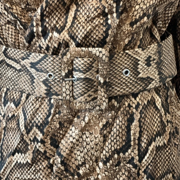 NWT Zara New Snake Skin Belted Women's Dress Size XS - Picture 10 of 16